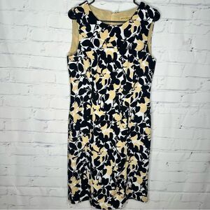 Nipon‎ Boutique size 10 black, tan & white dress